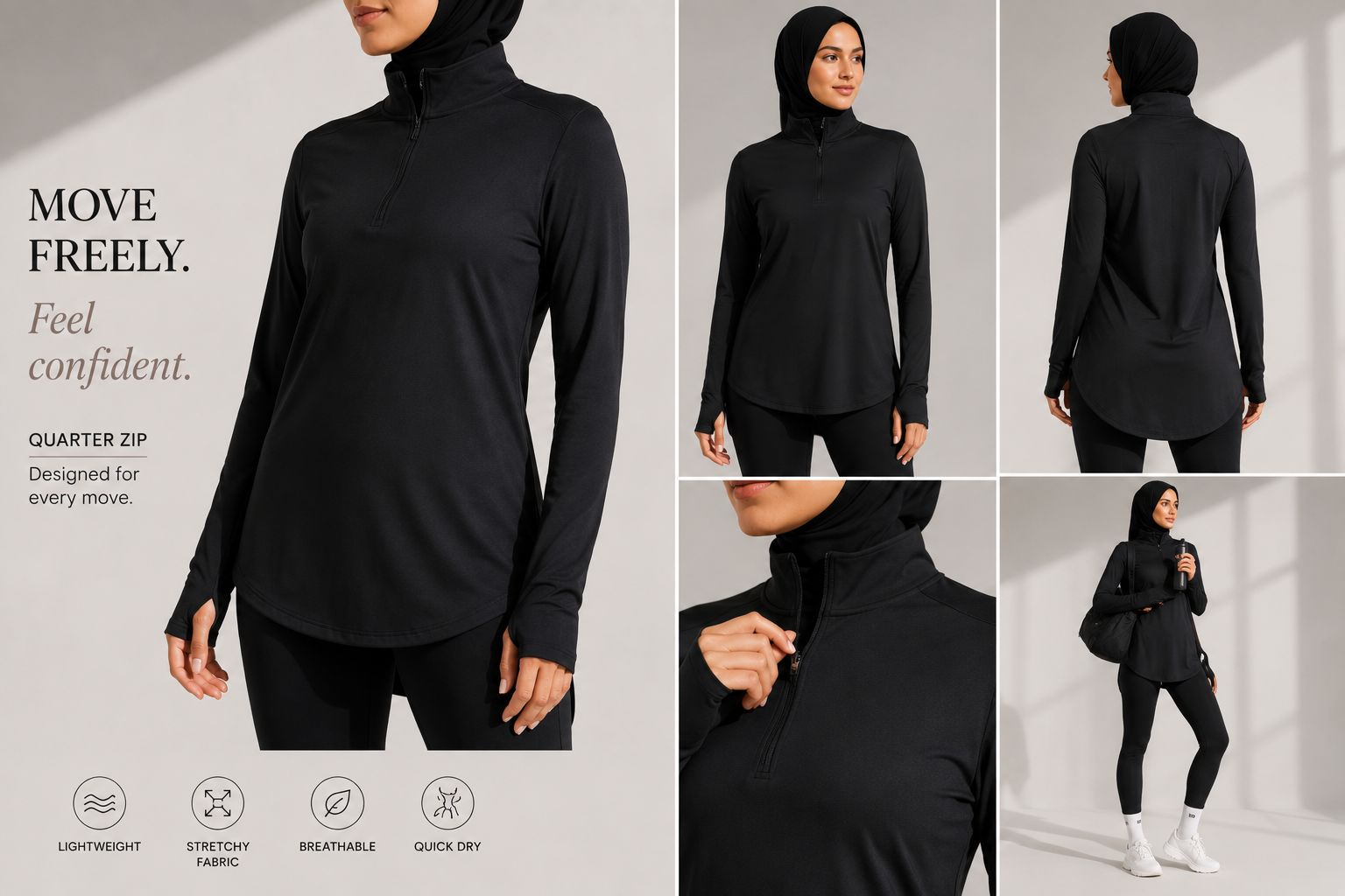 QUARTER ZIP